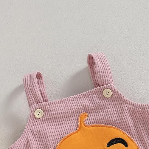 Miniatura 3 de YINGISFITM My First Halloween - Traje de calabaza recién nacido para bebé, niño y niña, overol lindo para otoño