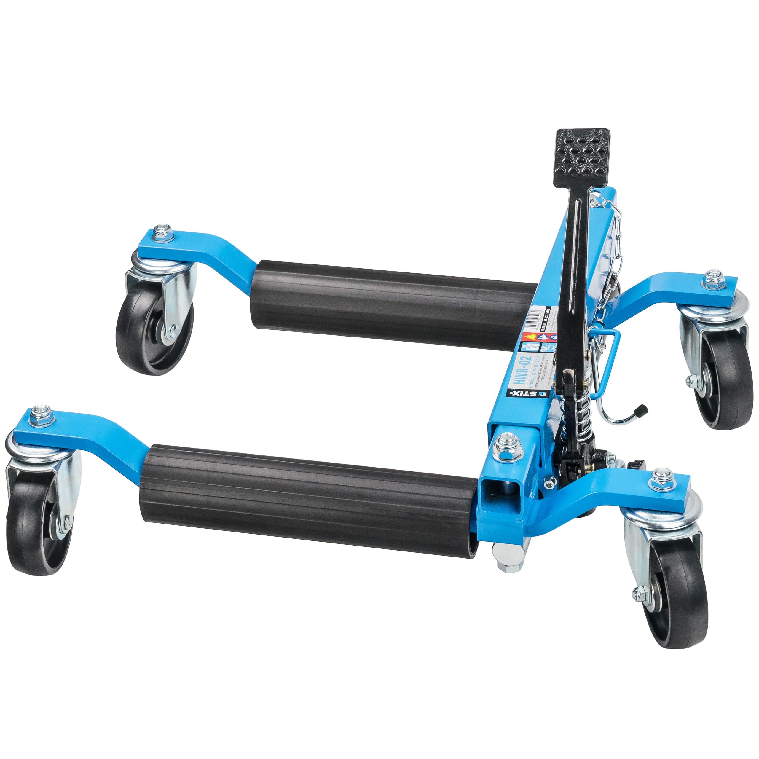 Stix HWR-02-1x - Ausiliario di manovra per auto con capacità di carico 680 kg - Sollevatore auto idraulico fino a 300 mm di larghezza pneumatici - per officina e garage (HWR-02 idraulico)