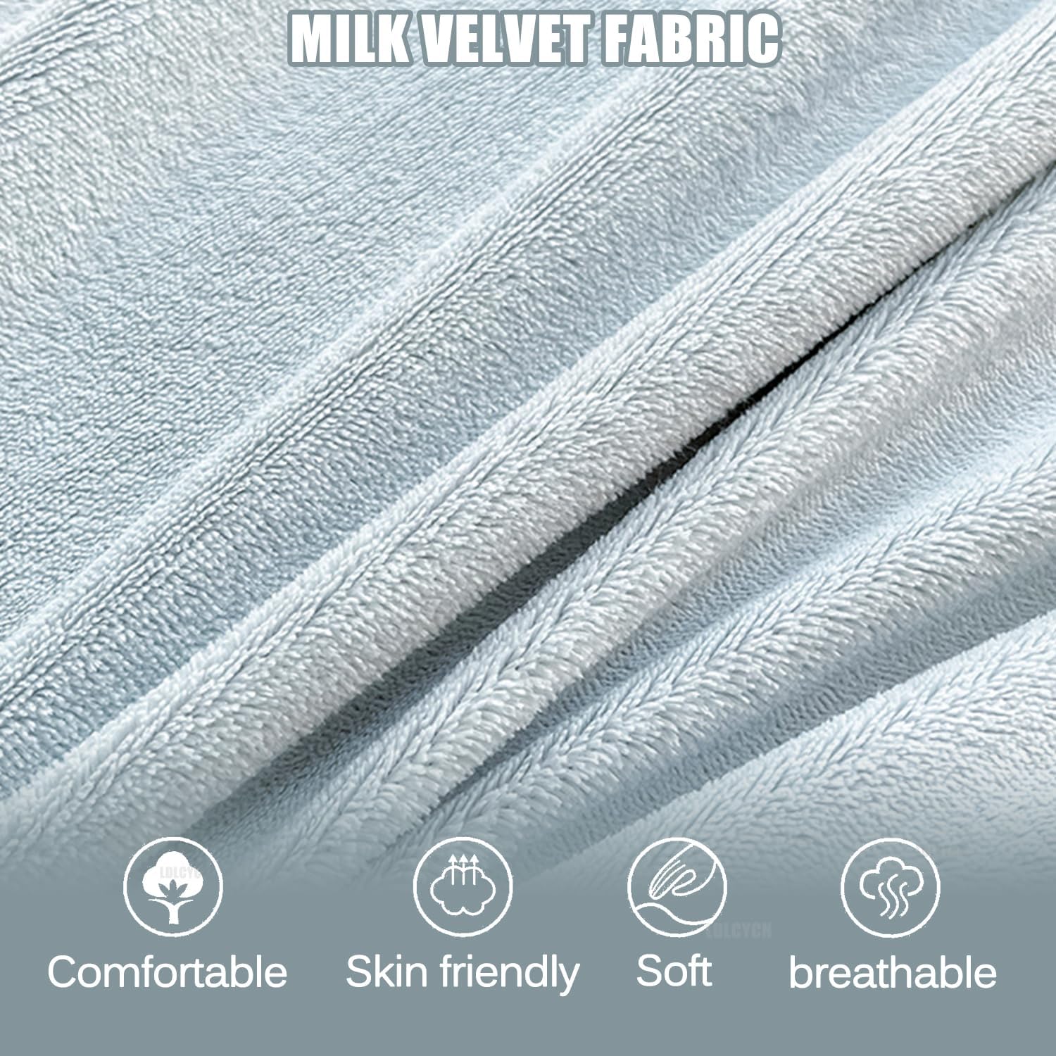 Bluea,90 * 200cmTWIN,LDLCYCN Milk Velvet Mattress Protector Thicken Warm Fitted Sheet Mattress Cover with Elastic Band Bed Cover Non-Slip Mattress Pad Cover with Deep Pocket of 10In Washable