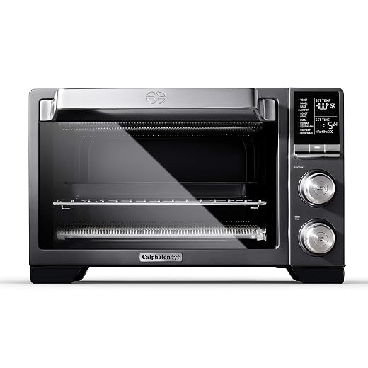 Calphalon Air Fryer Oven, 11-in-1 Toaster Oven Air Fryer Combo, 26.4 QT/25 L, Fits 12" Pizza, Stainless Steel
