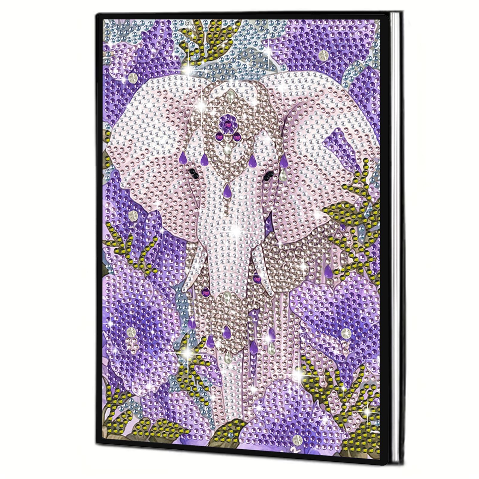 Diamond Painting Journals Notebooks Special Shaped with Tools Gem Art Sketchbook PU Diamond Art Hardcover Dairy Book for DIY Gifts and Festive Occasions