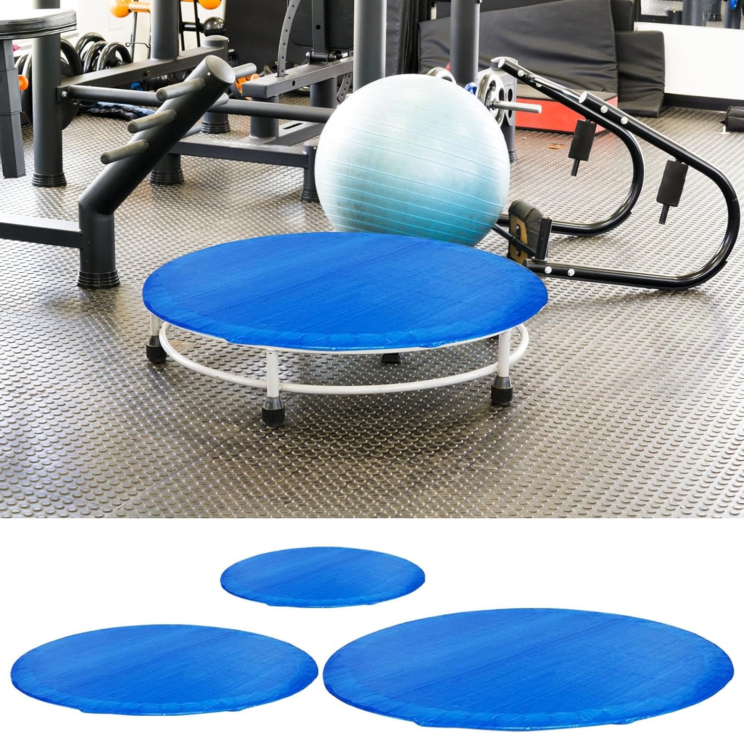 TFG - Ttfd 12ft Waterproof Round Trampoline Protective Cover, Rainproof UV Resistant Dustproof Wear-Resistant Outdoor Trampoline Cover