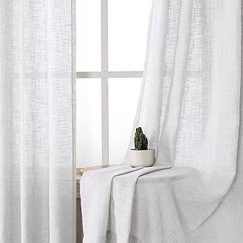 Amazon｜Turquoize 黄麻布リネンカーテン ナチュラルリネン