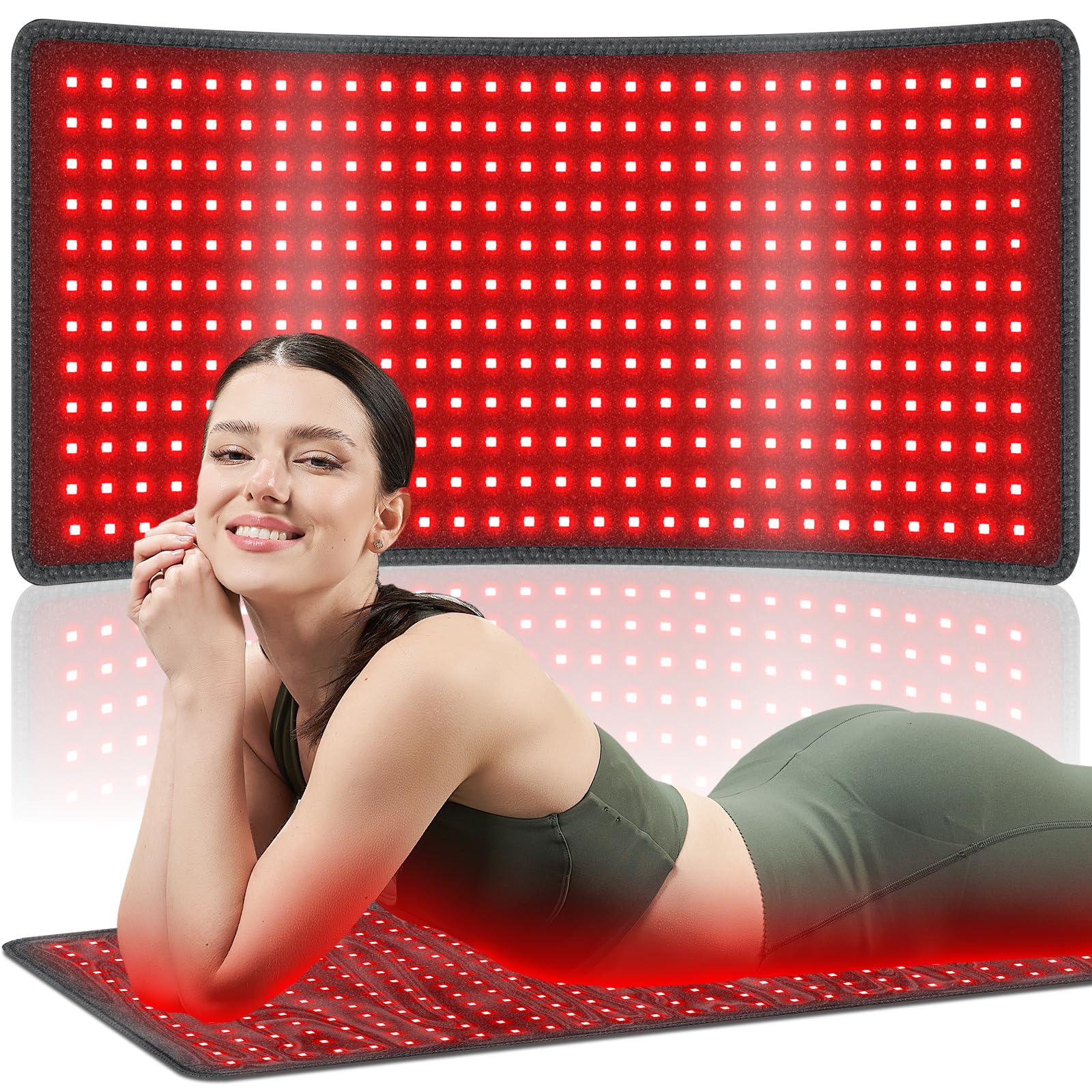 Amazon.com: Red Light Therapy Pad for Body 406 LEDs 660nm & 850nm