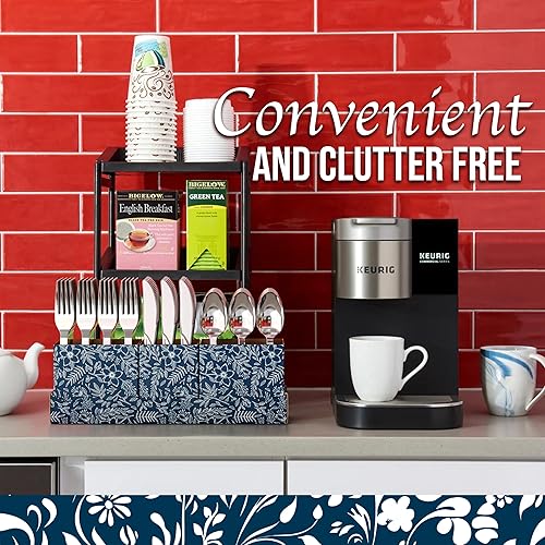 Miniatura 2 de Exquisite Juego de cubiertos de plástico plateado resistente, 300 unidades, para fiestas, soporte para utensilios para encimera de cocina, 100