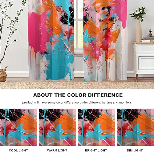 Miniatura 1133 de Cenefas de cocina modernas con patrón de cobre marrón dorado para ventanas, cenefas opacas abstractas de marcas de arañazos y cortinas opacas