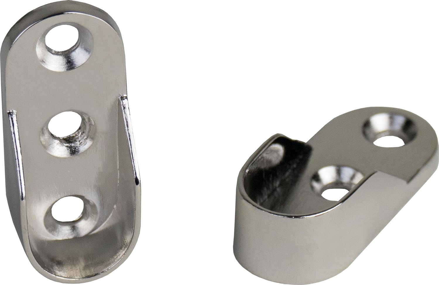 Emuca Lotto Di 2 Tubi Appendiabiti Ovali Per Armadi 30x15mm - Foto 4