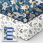 Premium Fitted Baby Boy Crib Sheets for Standard Crib Mattress - Ultra-Soft Jersey Knit Crib Mattress Sheet, Safe and Snug, Durable, Stylish Crib Sheet, 28\'\'x52\'\'x9\'\' Extra Deep Pocket