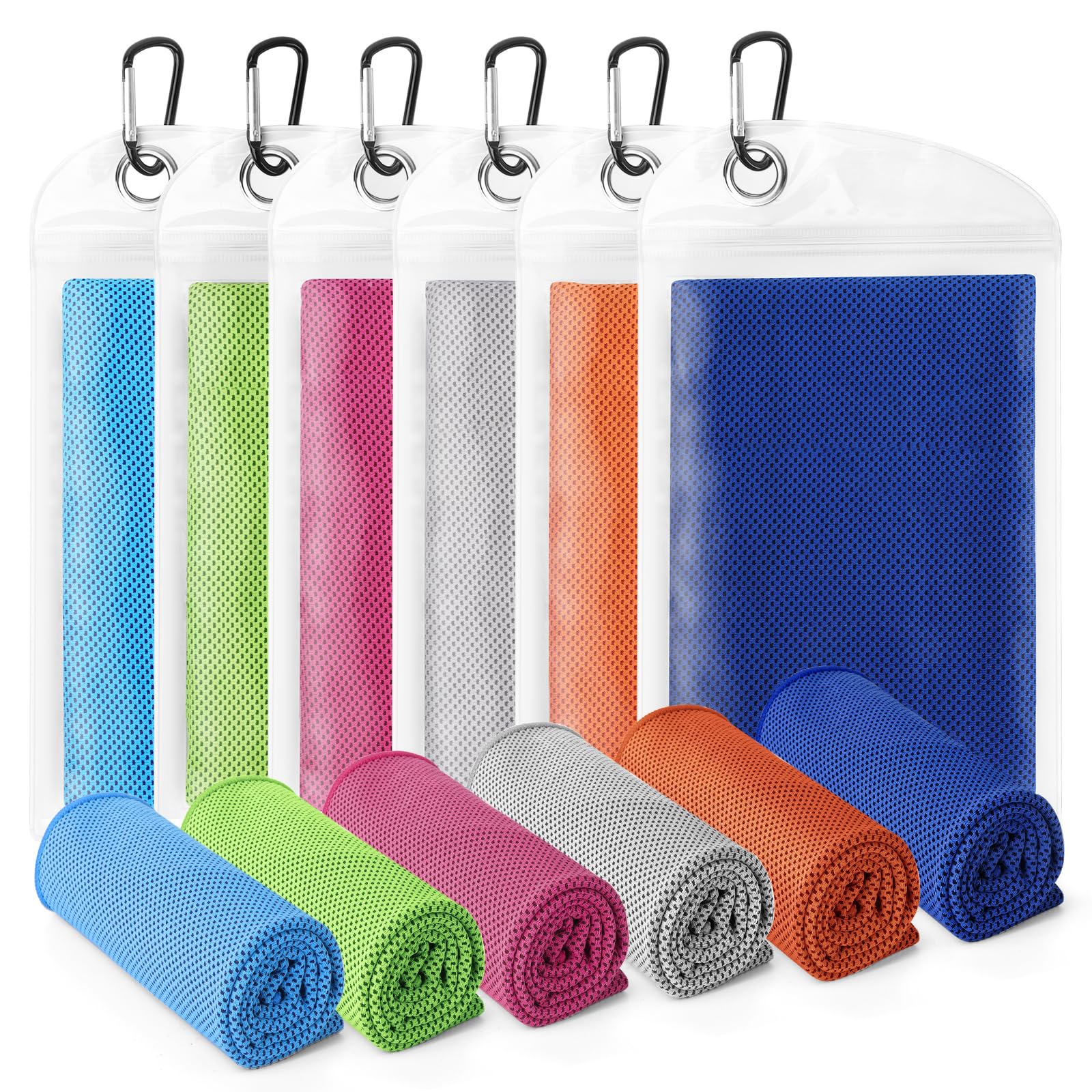 NOOTPLONG Cooling Towels for Neck and Face, 40x12’’ Soft Breathable Sweat Towels, Microfiber Sport Towel for Yoga, Gym, Workout, Running, Golf, Travel