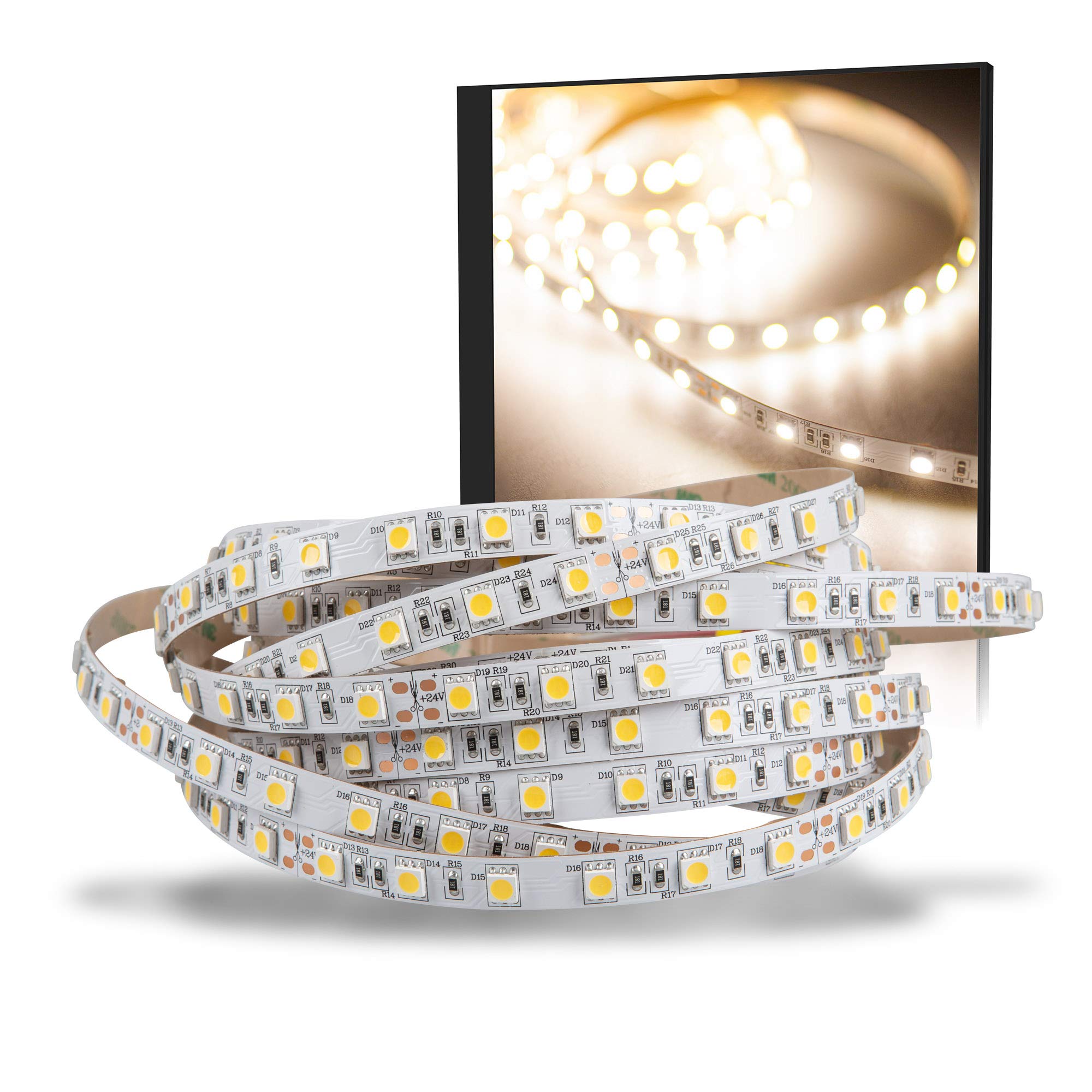 Taśma LED 5050 neutralna biel (4000 K) 72 W 500 cm 24 V IP20