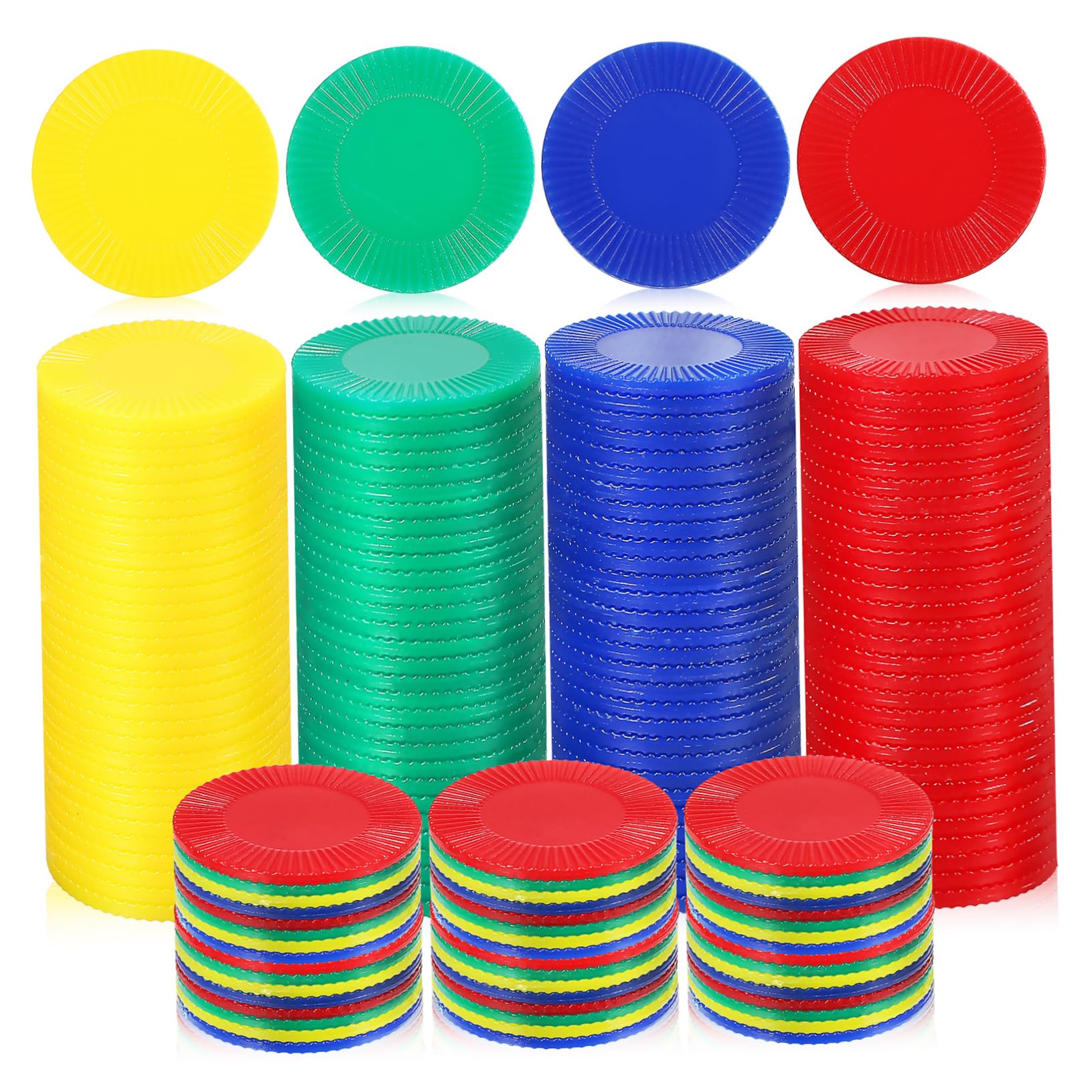 SUPVOX 400 Pcs Game Currency Chips Game Chips Bingo Markers Chips Number Poker Chips Bingo Chips for Games Counting Chips Bulk Counting Discs Small Bingo Chips Party Game Props