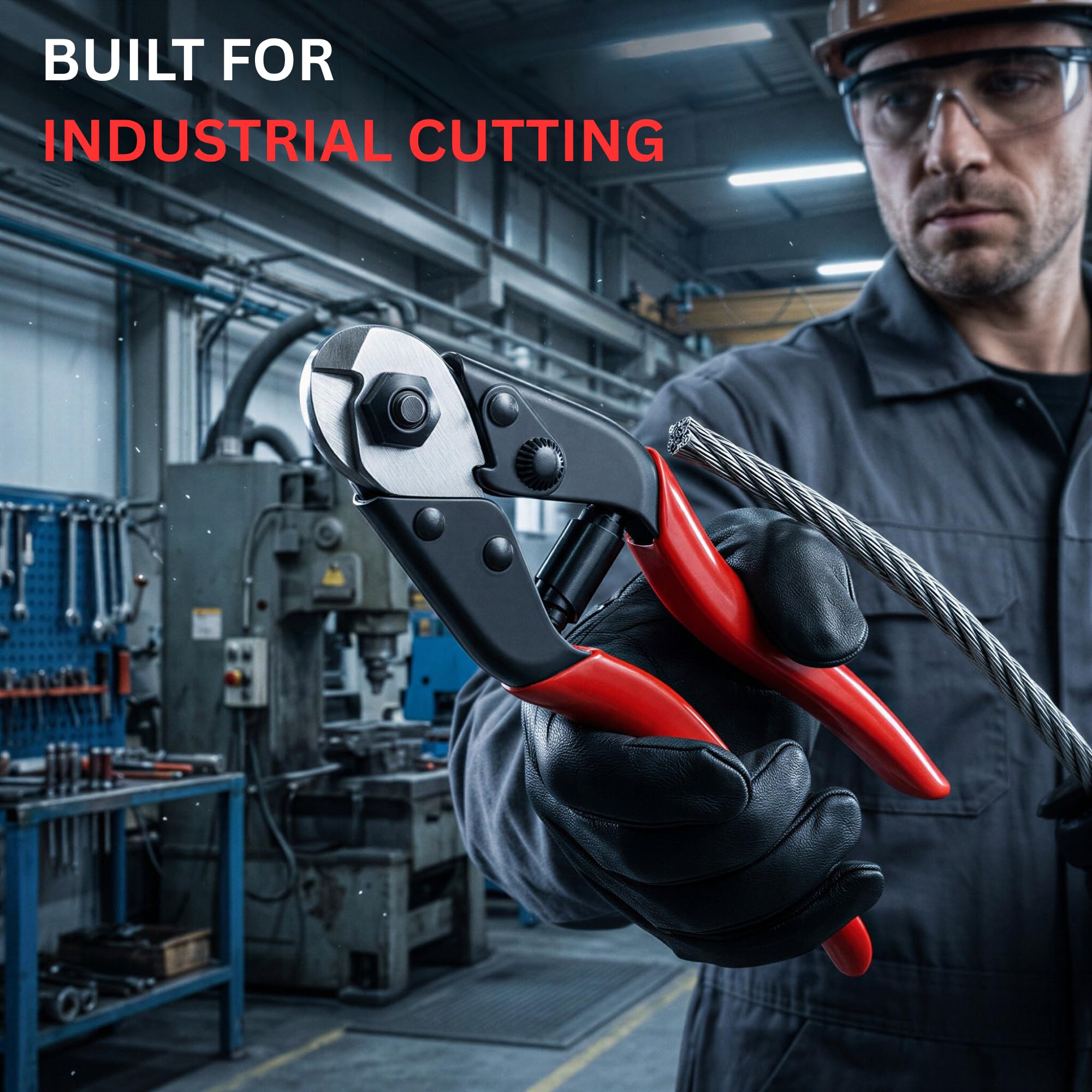HUPLA Wire Rope Cutter - Cut Steel & Cable Easily -3