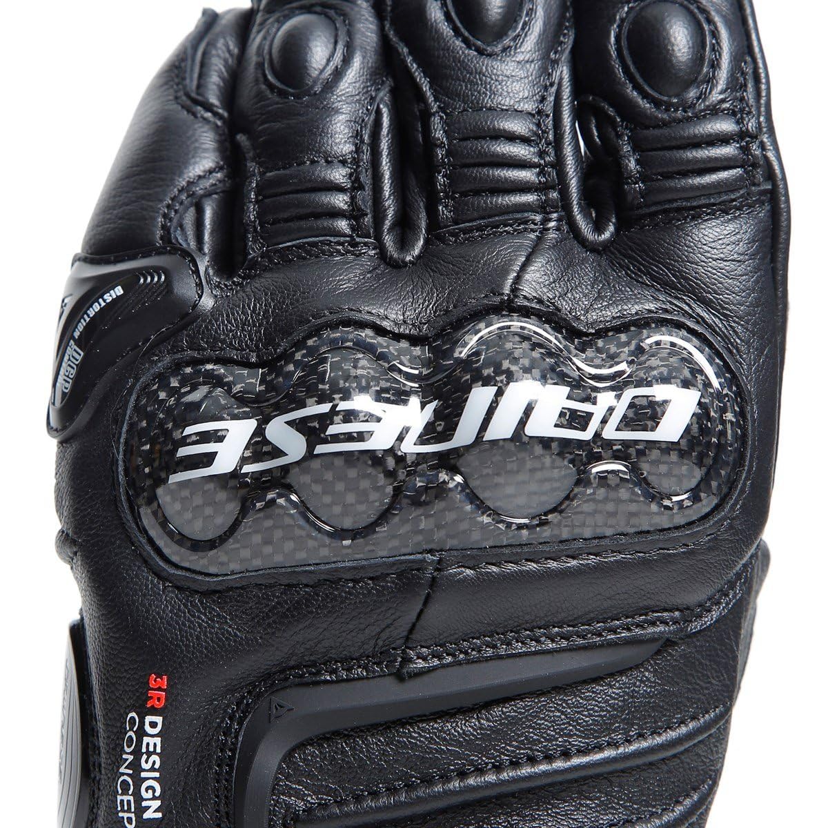 DAINESE - Carbon 4 Long Leather Gloves, Guanto Moto Lungo in Pelle, con Protezioni delle Nocche in Carbonio