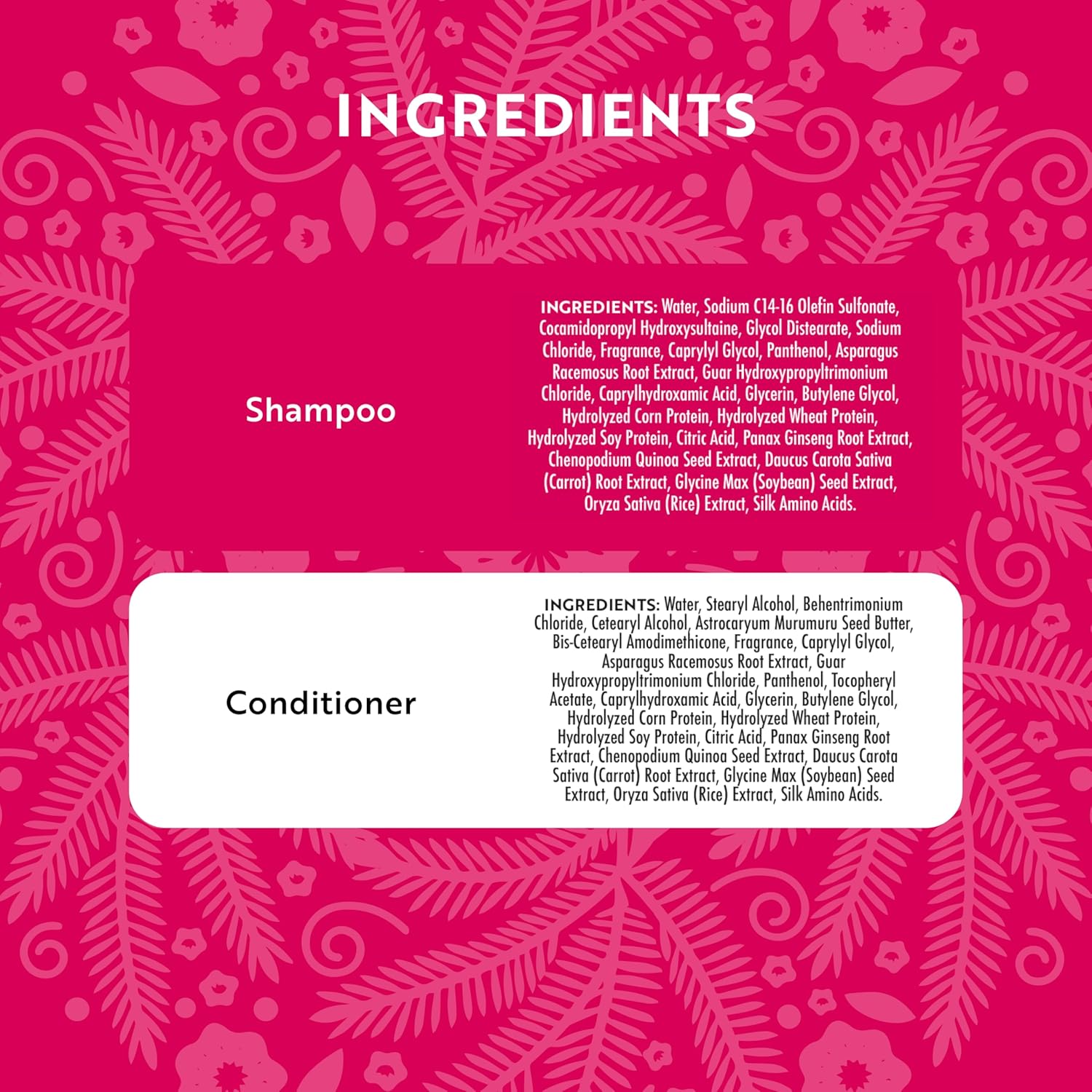 Lu by LatinUs Beauty Rescue Set | Hair Repair Shampoo and Conditioner Set for Dry, Damaged & Color-Treated Hair, Shatavari Infused Glycerin, Daily Repair Hair Products | 12 Fl Oz Each | 2-Pack - Image 9