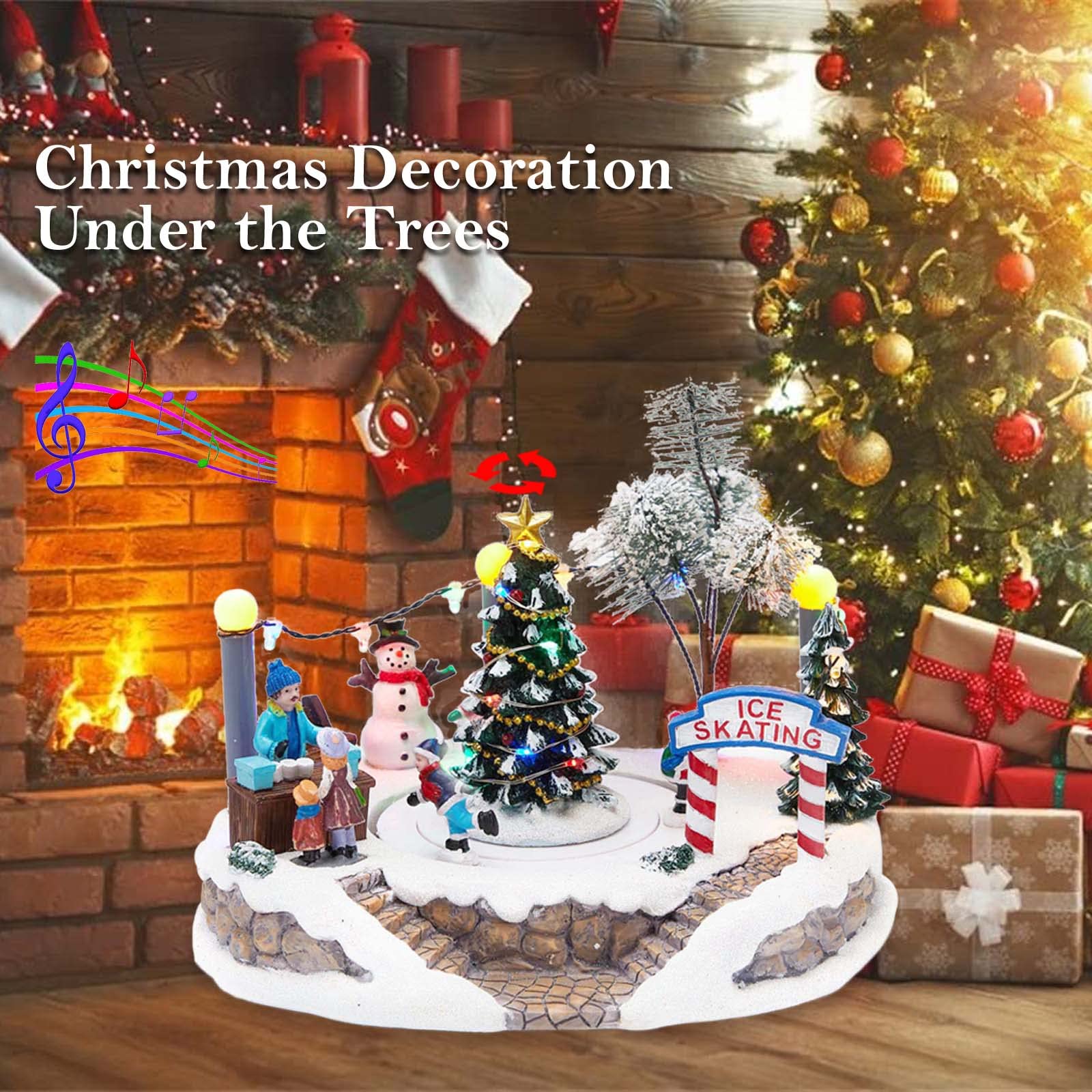 Amazon.co.jp: innodept12 冬のLEDライト付きクリスマスビレッジシーン