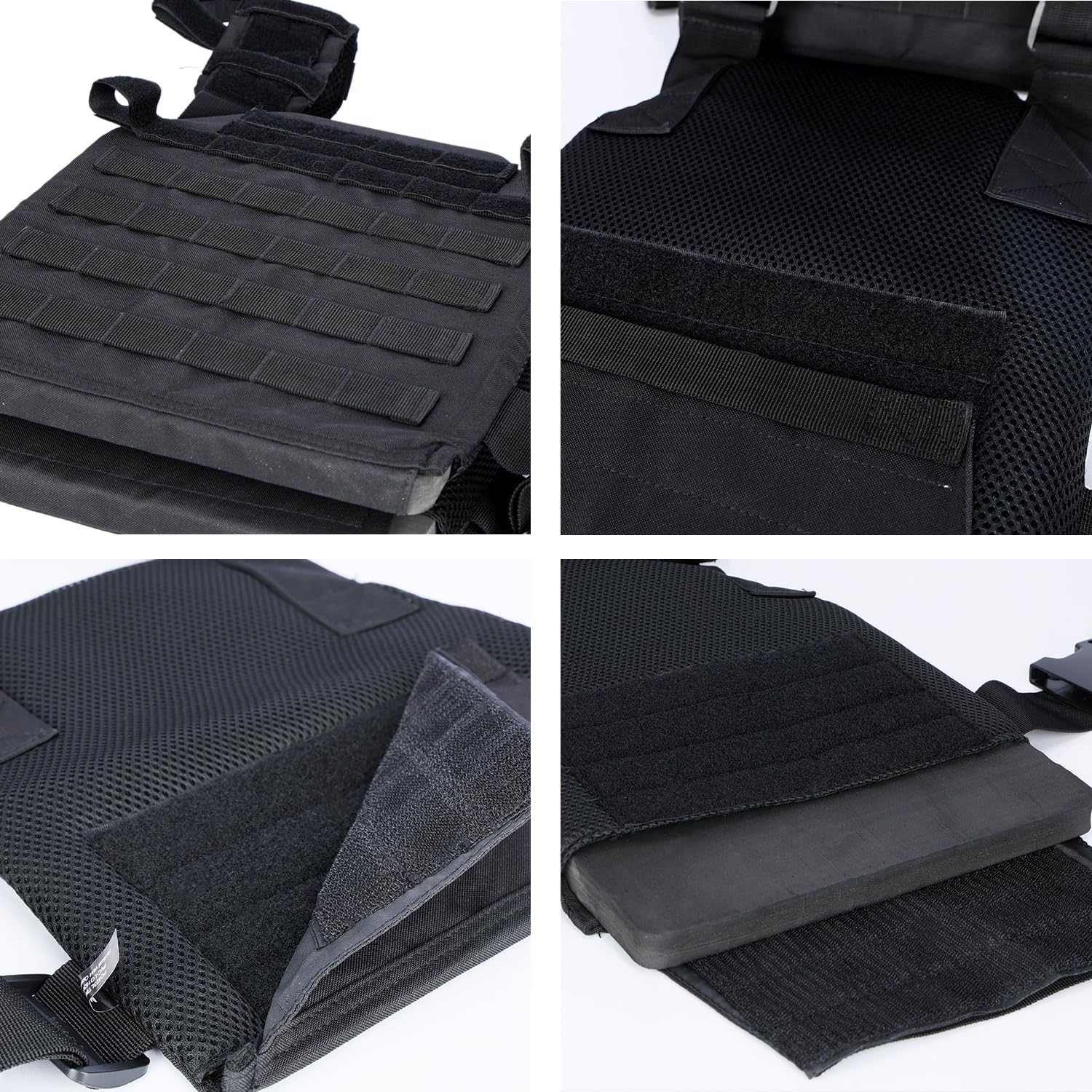 Adjustable Weighted Vest Fitness Sport Training Strength and Endurance Training,Quick Release with Molle for Running,Fitness Workouts
