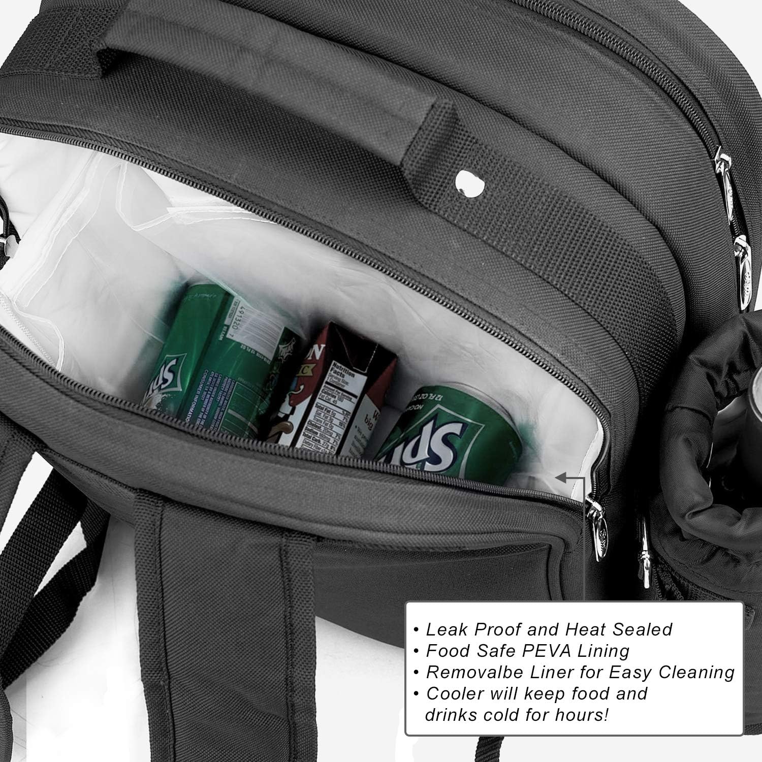 Picnic at Ascot Original Equipped 2 Person Picnic Backpack with Cooler & Insulated Wine Holder- Designed & Assembled in The USA