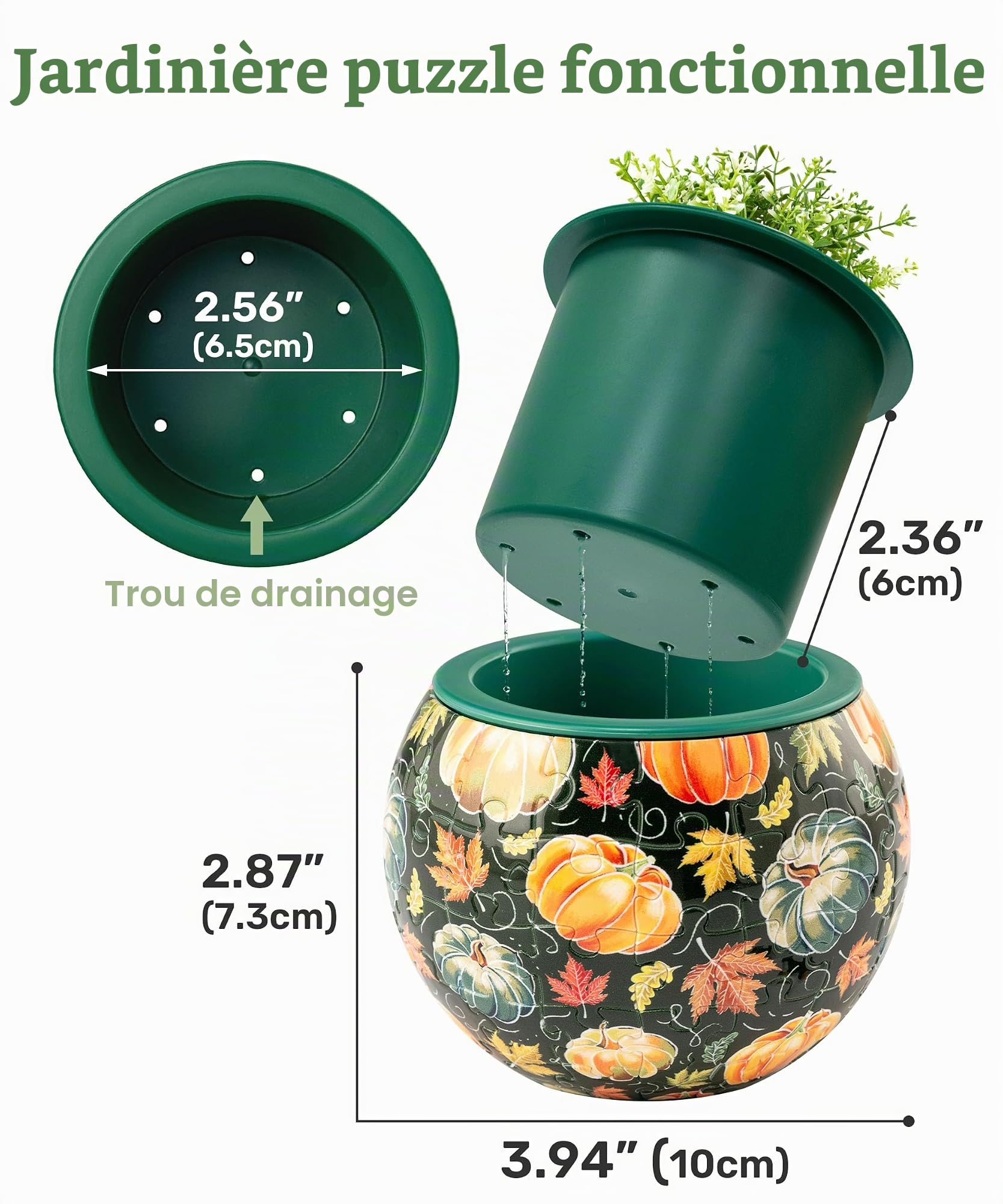 PieceRelax Puzzle 3D Pot de Fleurs 80 Pièces – Fleurs D'Été, Pour Maman, Décoration D'Intérieur Pour Cactus Et Succulentes [K1126]