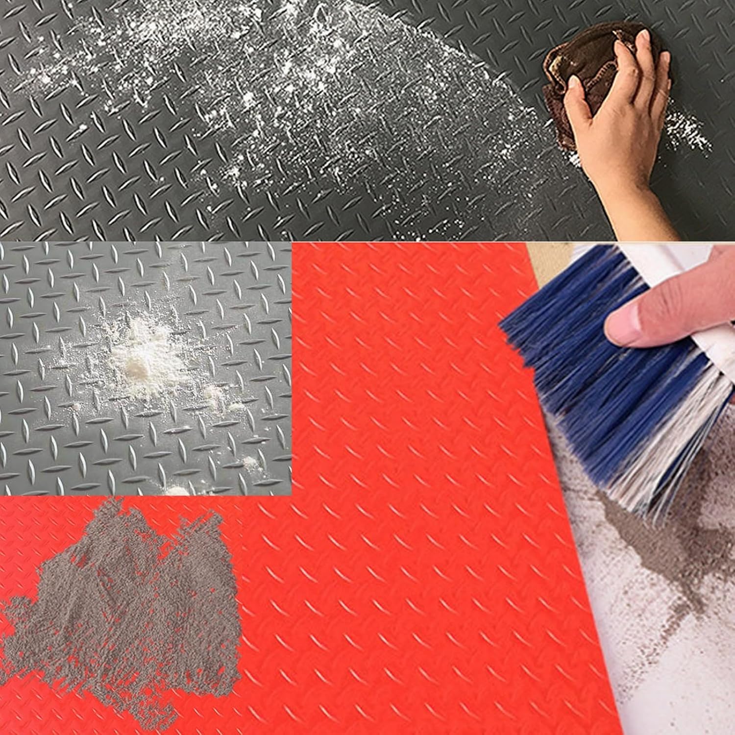 1x1m,1x2m,1x5m,1.2x3m,1.2x6m, Slip-Resistant Protection for Garage, PVC Garage Shop Parking Mat, Non-Slip Floor Mat, for Under Car, Heavy Duty Parking Mats(Black,1.2x5m/3.9x16.4ft)