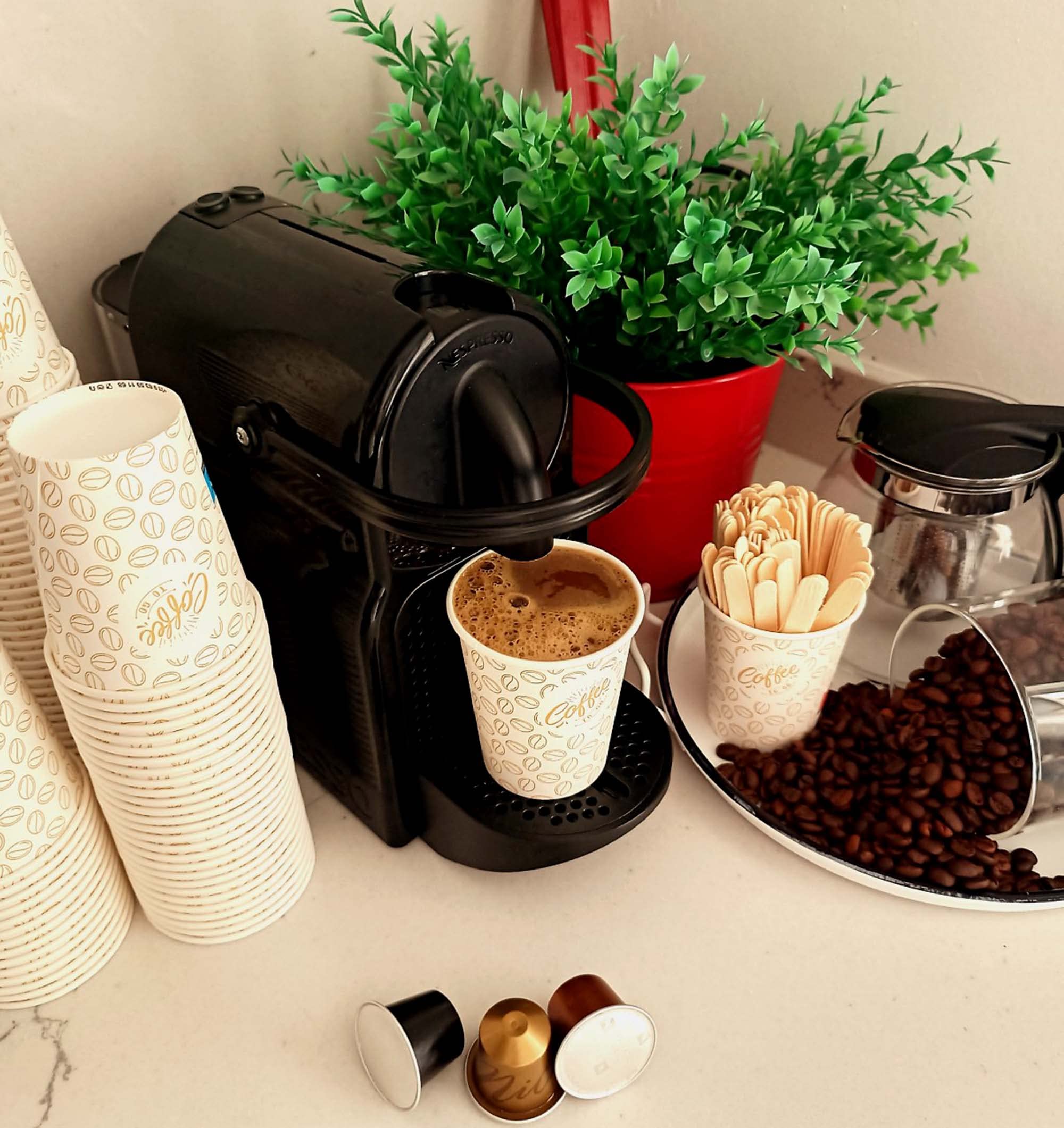 Caramont,7 Oz 1000 Gobelets en Carton,Jetables,Résistant à la Chaleur,pour la Boisson Froide et Chaude en Carton de Qualité,Ideal pour Café,Thé,Anniversaire,etc (1000)