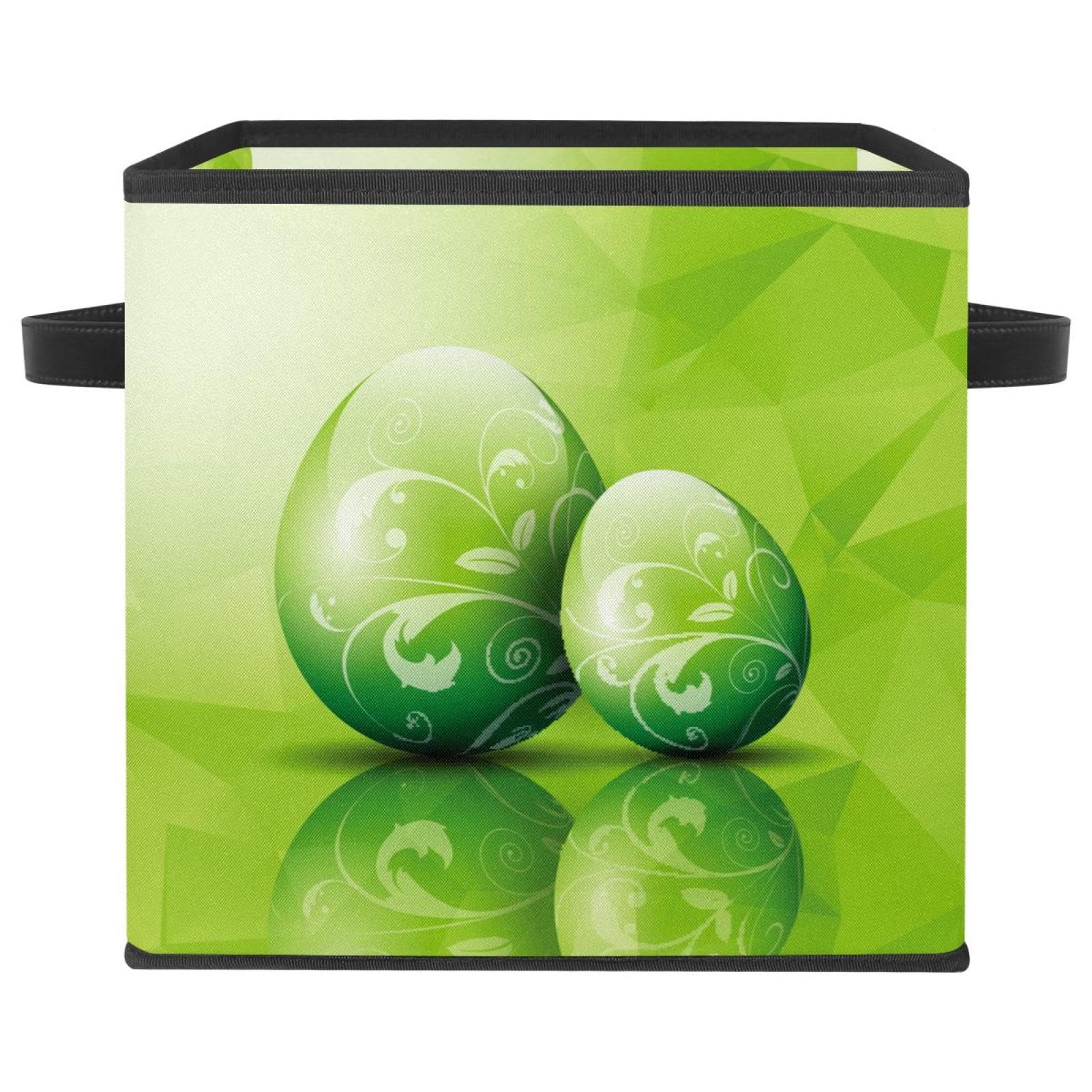 Organiseur en tissu pour placard et chambre motif œuf vert