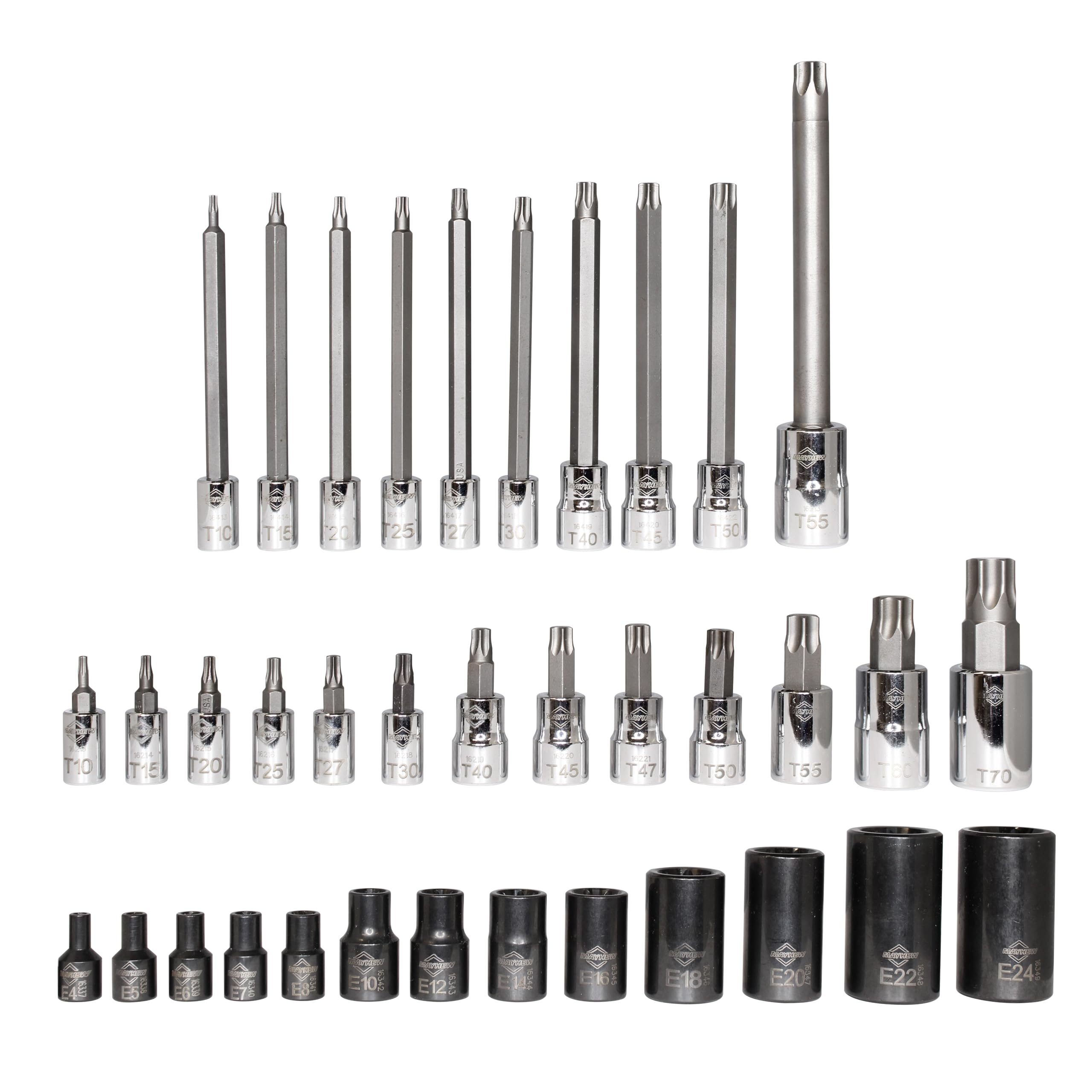 Amazon.com: Mayhew Tools 16063F Master Socket Bit Set, 36-Piece