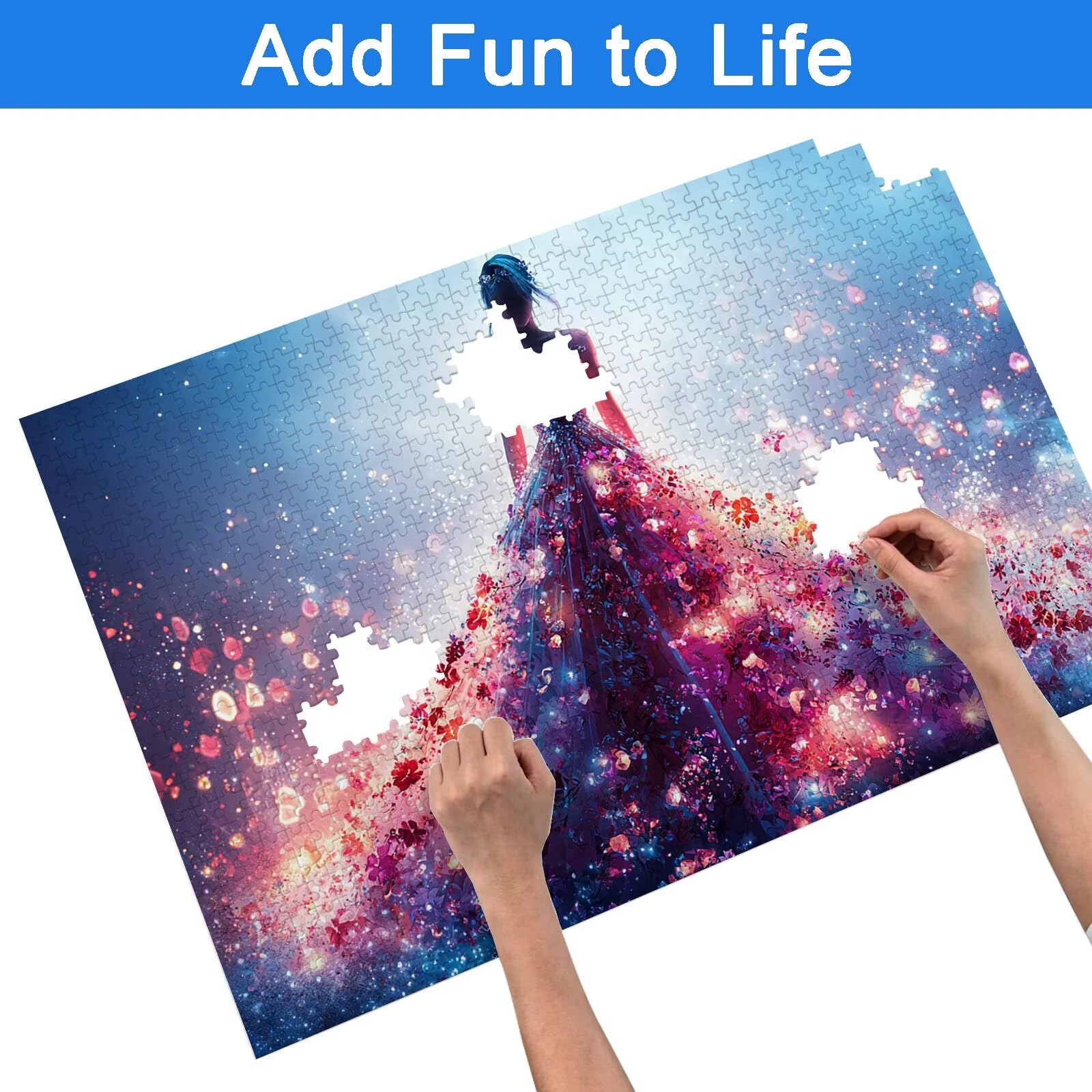 Puzzle 3000 Pièces Fantaisie, Puzzle 3000 Pièces Adultes et Enfants, Puzzles Bois avec Une Boîte d'Emballage Exquise, Jeu Éducatif Puzzles Mariage, Decoration Maison, Cadeau Femme, Cadeau Homme, -7041
