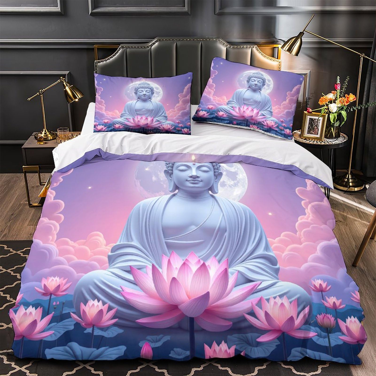 Housse de couette Boxer 260x220cm en microfibre 3D super douce
