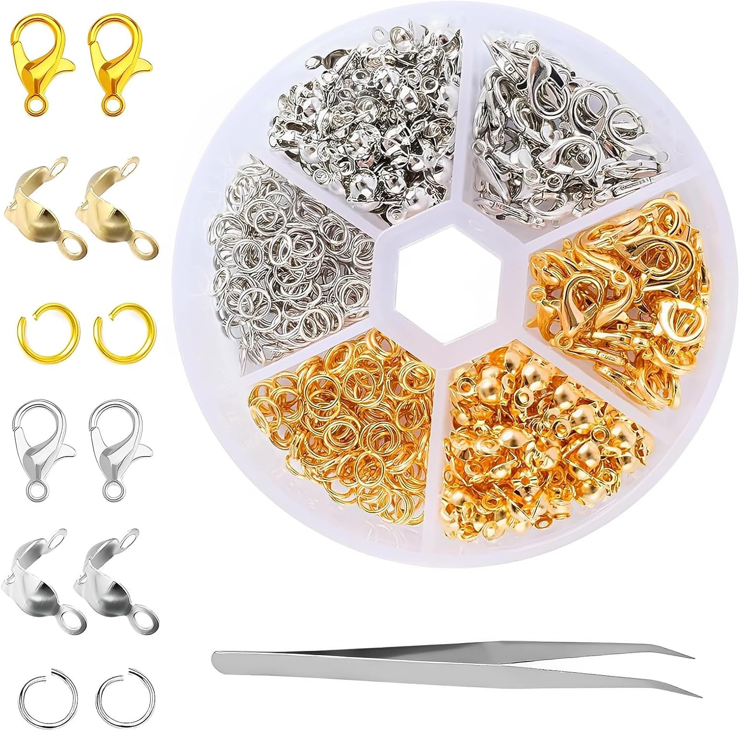 460 Pcs Clasps for Bracelet Making, Jewellery Clasps, Jewelry Clasps for DIY Bracelet Necklace