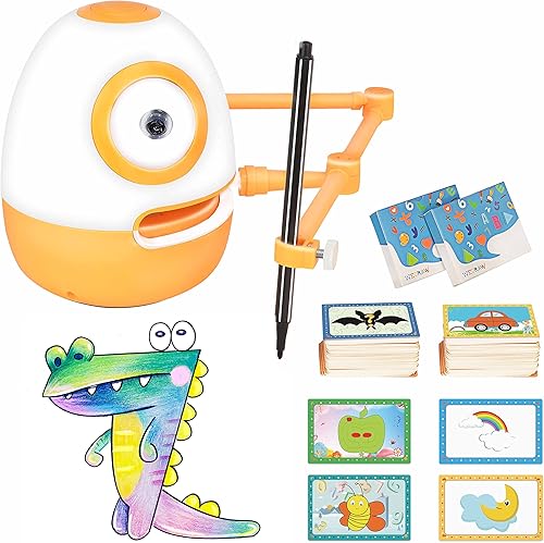 WEDRAW Robot de dibujo para niños, robot educativo inteligente que enseña a niñas y niños de 3, 4, 5 años a dibujar trazos simples, gran regalo de