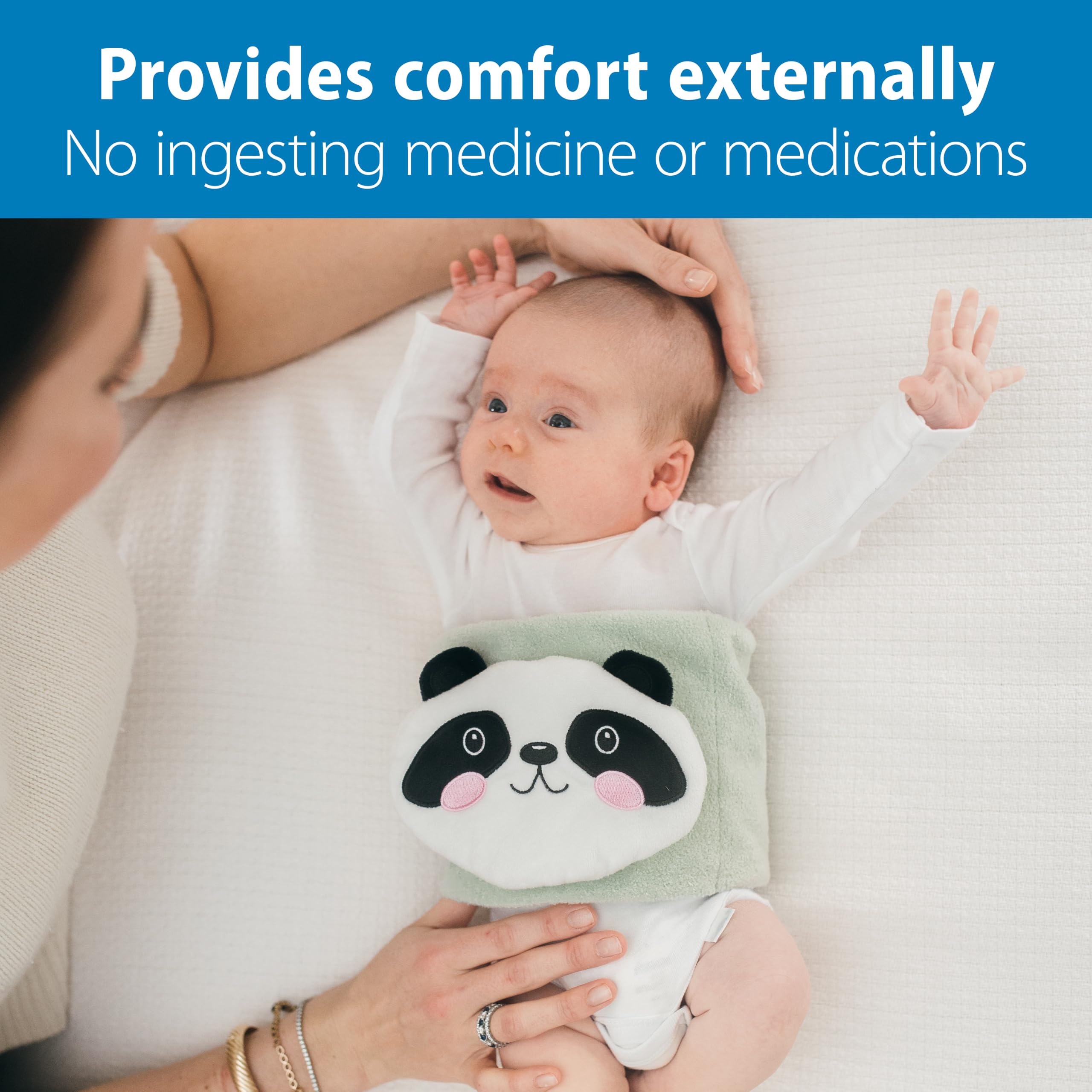 Dr. Brown's Gripebelt Ceinture chauffante pour soulager les coliques pour bébé et tout-petit, panda, 0 à 3 m