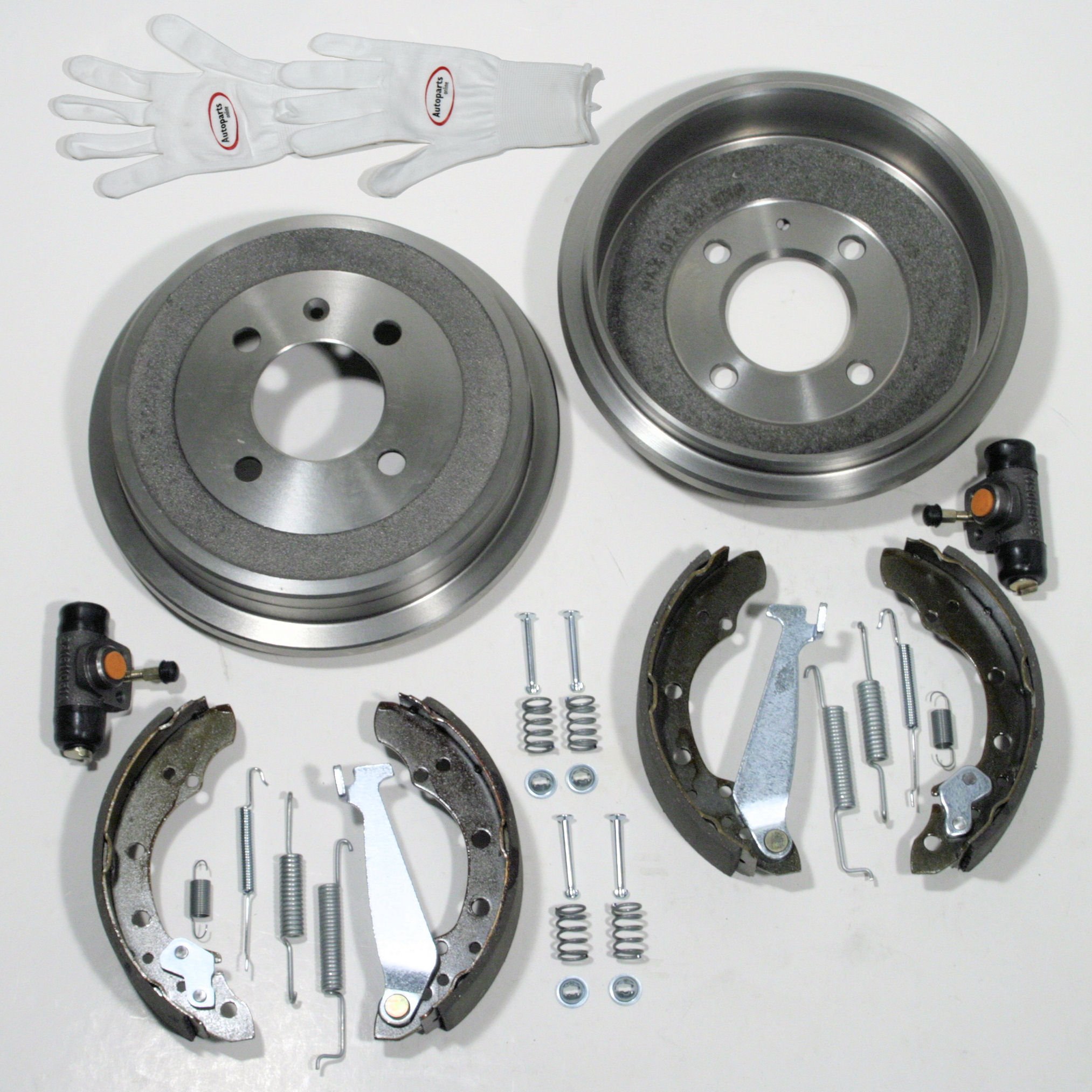 Set 60003804 Bremstrommel/Bremsen + Zubehör Set hinten