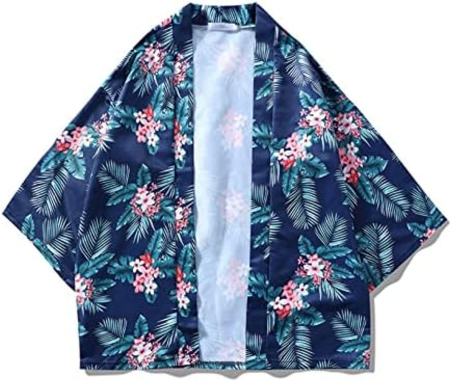 [AOBRICON] メンズ カーディガン 綿麻 七分袖 夏 開襟シャツ ゆったり 羽織 大きいサイズ カジュアル 和風 Yシャツ