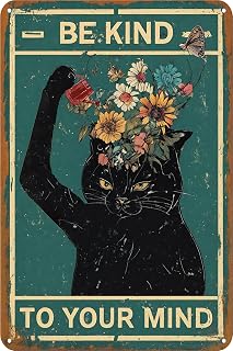 Creative Metal Sign 8x12 Inches Funny Sign Personalized Sign Vintage Wall Art Flower Tin Signs Plant Lover Gifts Backyard Oasis Bar Outdoor Patio