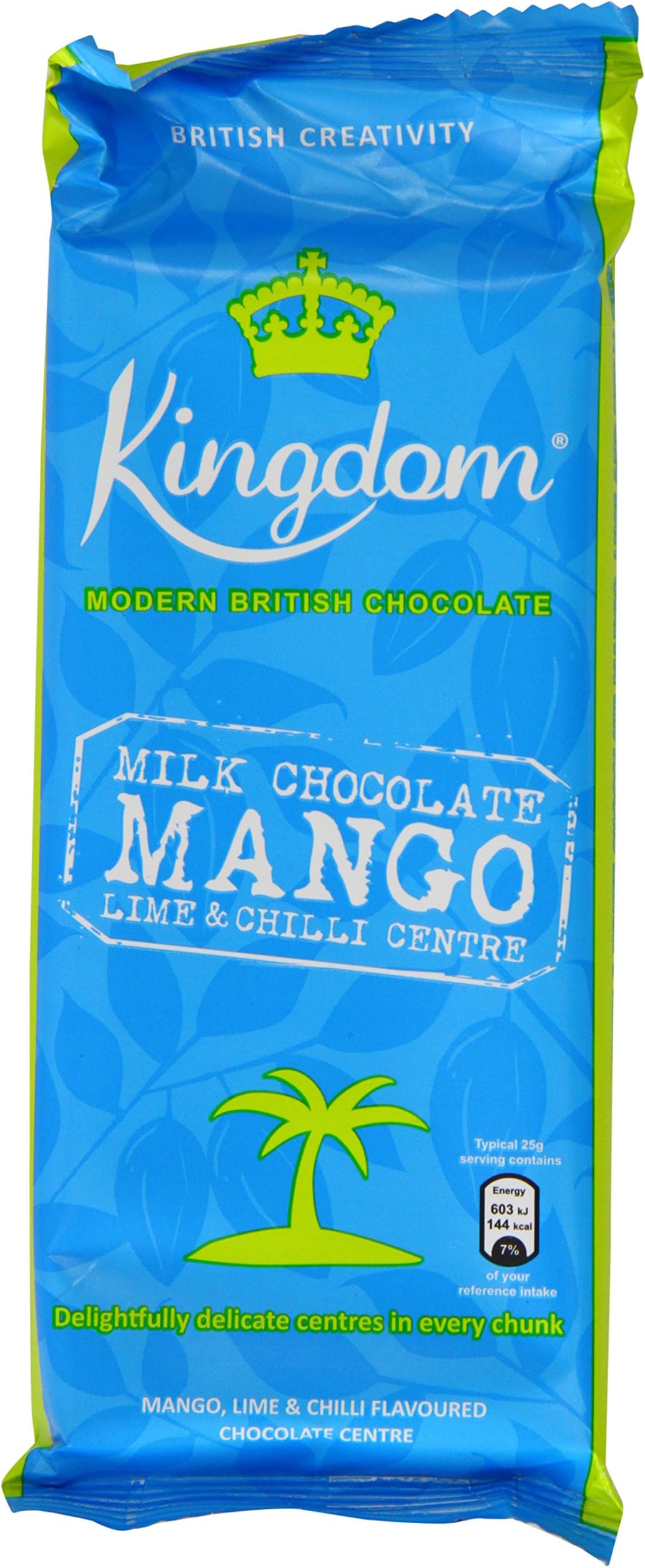 Kingdom Milk Chocolate with Mango/Lime and Chilli Bar 100 g (Pack of 5)
