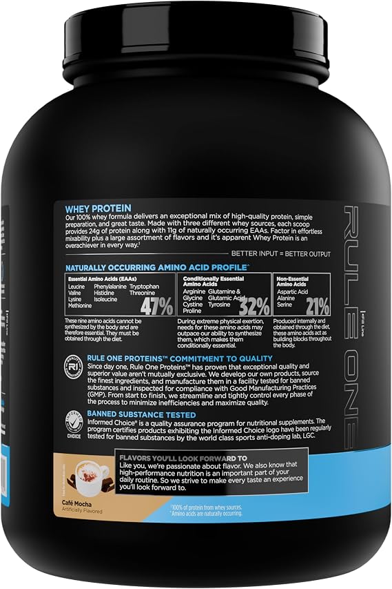 Rule One R1 Whey Blend, Cafe Mocha - 2280g