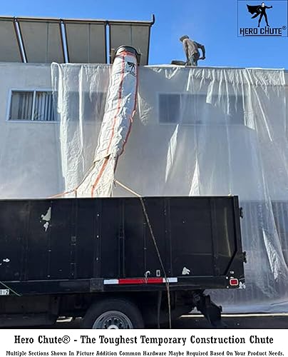 Miniatura 9 de Hero Chute™ La sección de conducto de construcción resistente de 10 pies incluye cierres de cremallera nominales de 4 a 120 libras una empresa