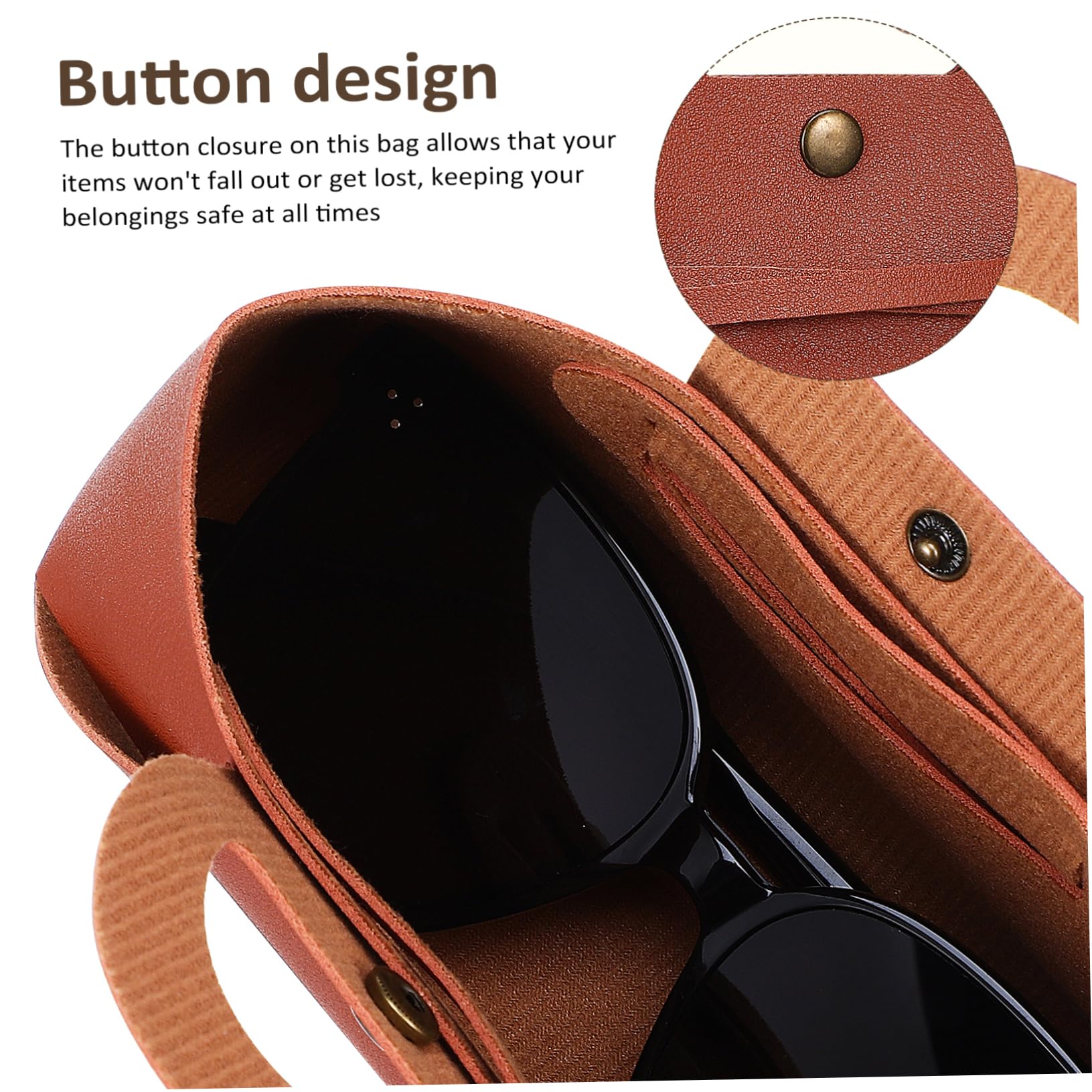 Set da 4 Borsa per Occhiali da Sole in Pu Resistente All'acqua e Leggera con Manico, Custodia Occhiali da Viaggio Raffinata per Atmosfera Estiva e Attività Outdoor