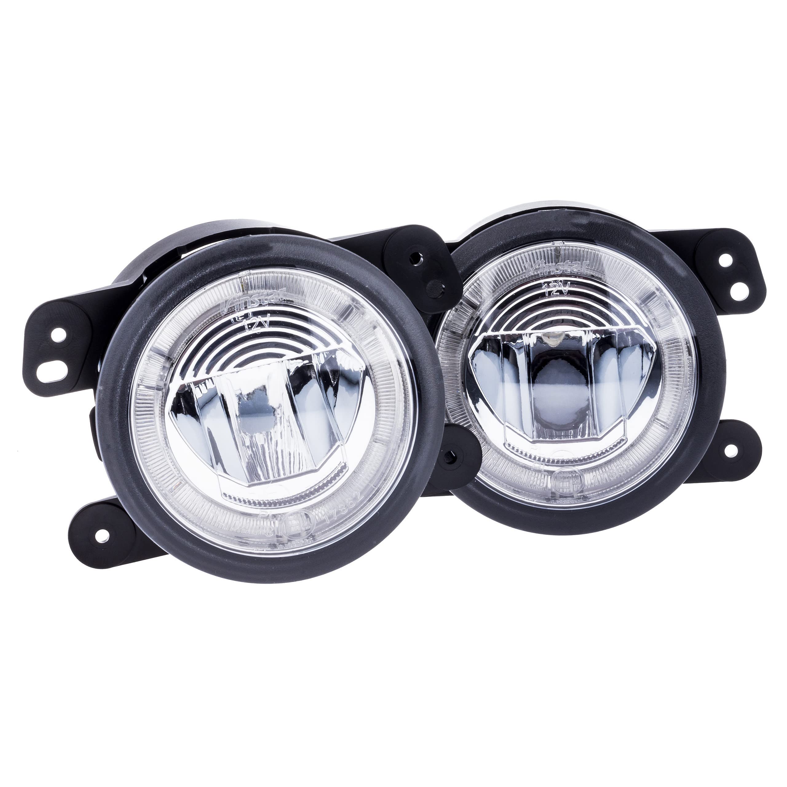 EinParts 2 en 1 Luz de circulación diurna del coche LED con certificado E4 R87, Luz Antiniebla Delantera Para Jeep Wrangler JK Facelift, Jeep Cherokee/Grand Cherokee, Dodge Journey