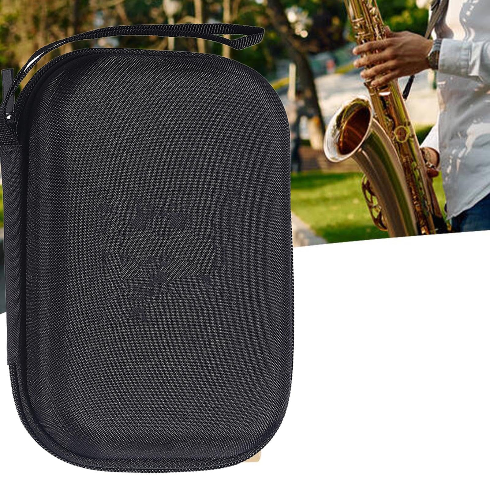 Étui à anches pour clarinette, étui à anches pour saxophone - Étui de rangement pour anches de clarinette de Saxophone, 20 pièces - Le sac EVA antichoc de grande capacité résistant aux chutes empêche