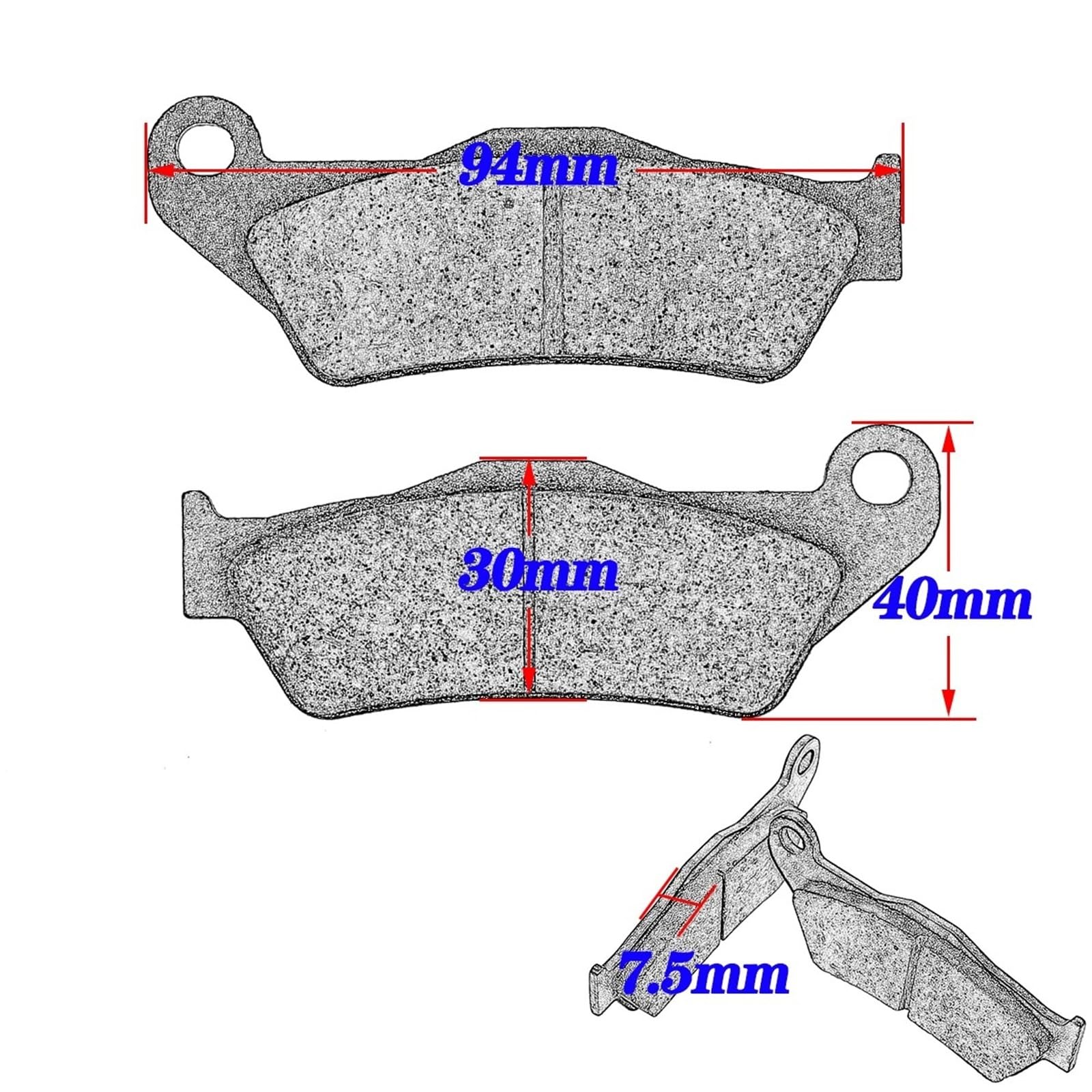 Parti Del Sistema Frenante Pastiglie Freno Anteriori E Posteriori Motocicletta Per Yamaha TT600 R/RE TT600E TT600K 4GV Per Tenere XT660Z XT 700Z 660Z XT700Z(Front and Rear)