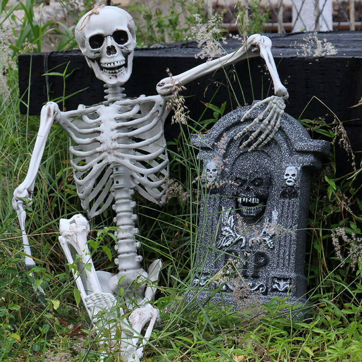 Decorazioni Per Feste Da Appendere Di Halloween Con Scheletro Umano Scheletro Spaventoso Posabili Da 90 Cm