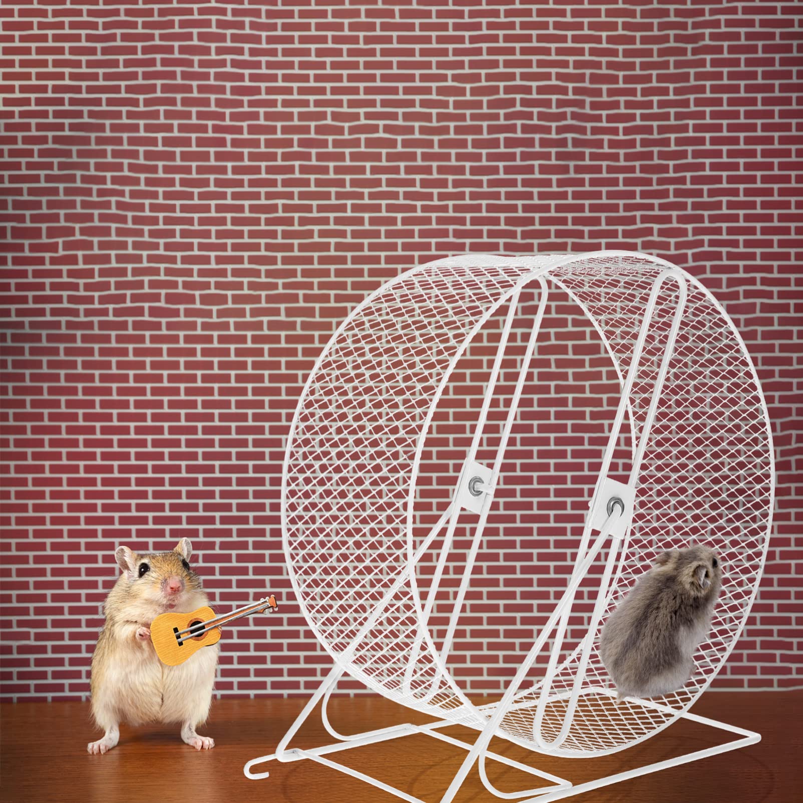POPETPOP Ruota per Esercizi per Criceti in Ferro di Giocattolo da Corsa per Piccoli Animali Domestici come Orsi Dorati e Scoiattoli Adatto Notte Tranquilla senza Rumori