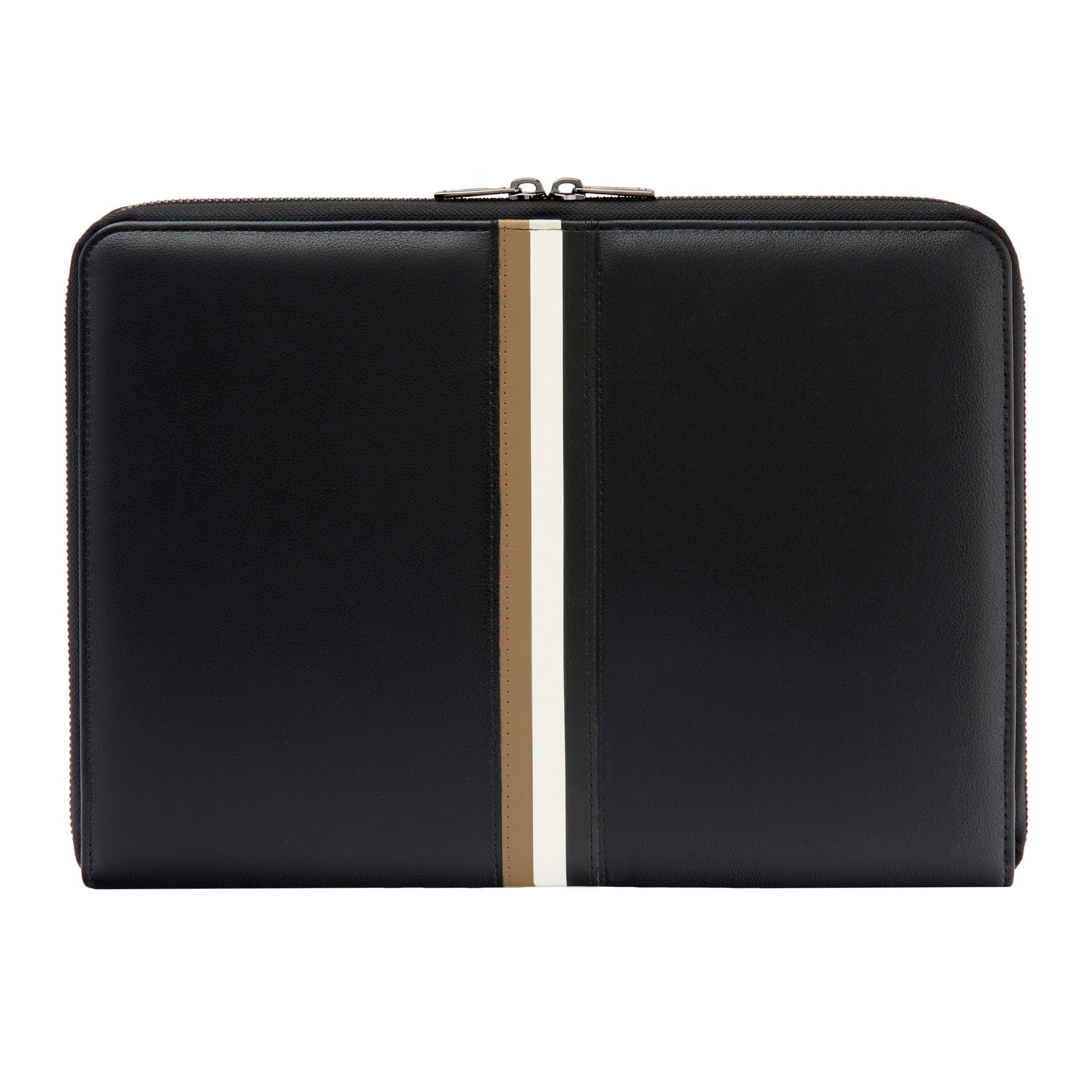 HUGO BOSS Schreibmappe Iconic Conference Folder Black schwarz