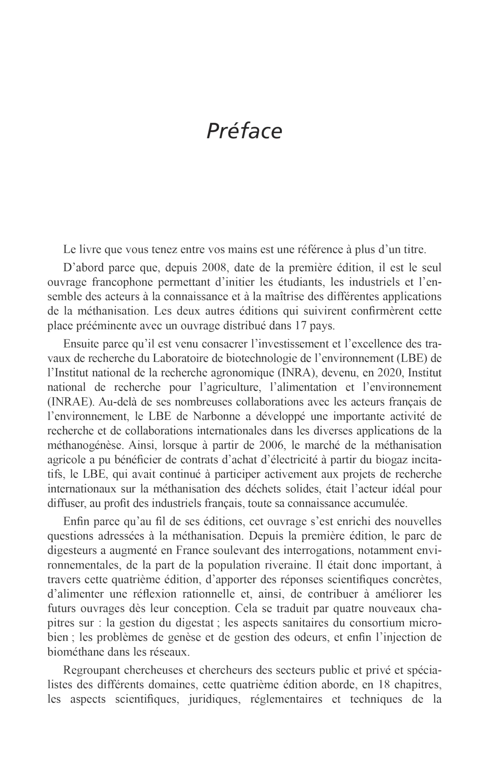 La méthanisation - 4e édition