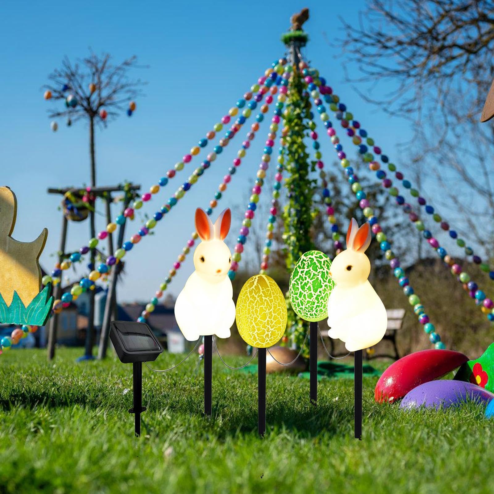 Tytuł Solar Easter Lights Outdoor, Wielkanocne światła zewnętrzne