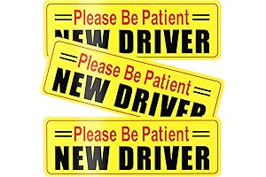 SINGARO New Driver Magnet for Car, 3Pcs Magnetic Reflective Novice Driver Stickers,...