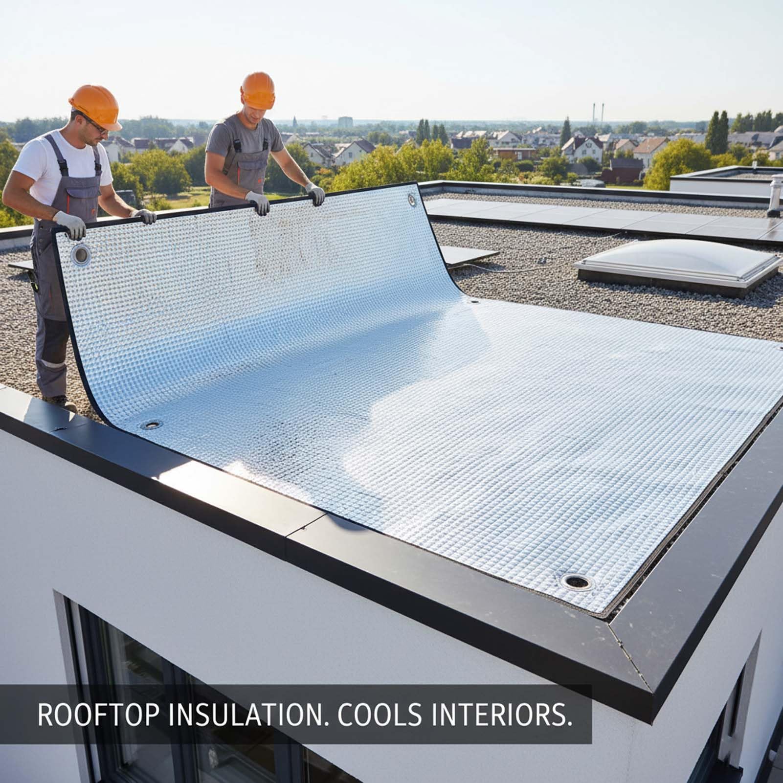 Cortina Aislante De Aluminio, Lámina Térmica Reflectante con Ventosas, Protector Solar para Ventanas, Barrera contra El Calor, Película Plateada Reflectante para Coche Hogar Oficina