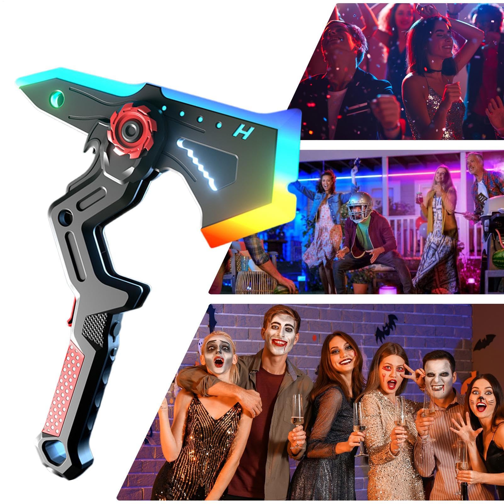 Generisch di scena per cosplay per adulti – Ascia di trasformazione con illuminazione RGB | per travestimento cosplay, per feste in costumi, servizi fotografici e