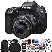 Canon EOS 90D DSLR Camera with 18-55mm Lens Pro Essential Bundle Canon EOS 90D DSLR Camera with 18-55mm Lens Pro Essential Bundle